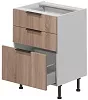 Шкаф кухонный напольный (3 ящика)